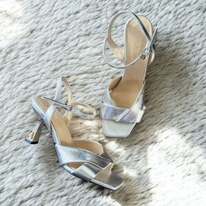 Ron White Silver ‘Ainsley’ Heels Size 39